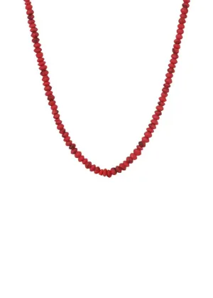 Sidekick Beaded Necklace - Red