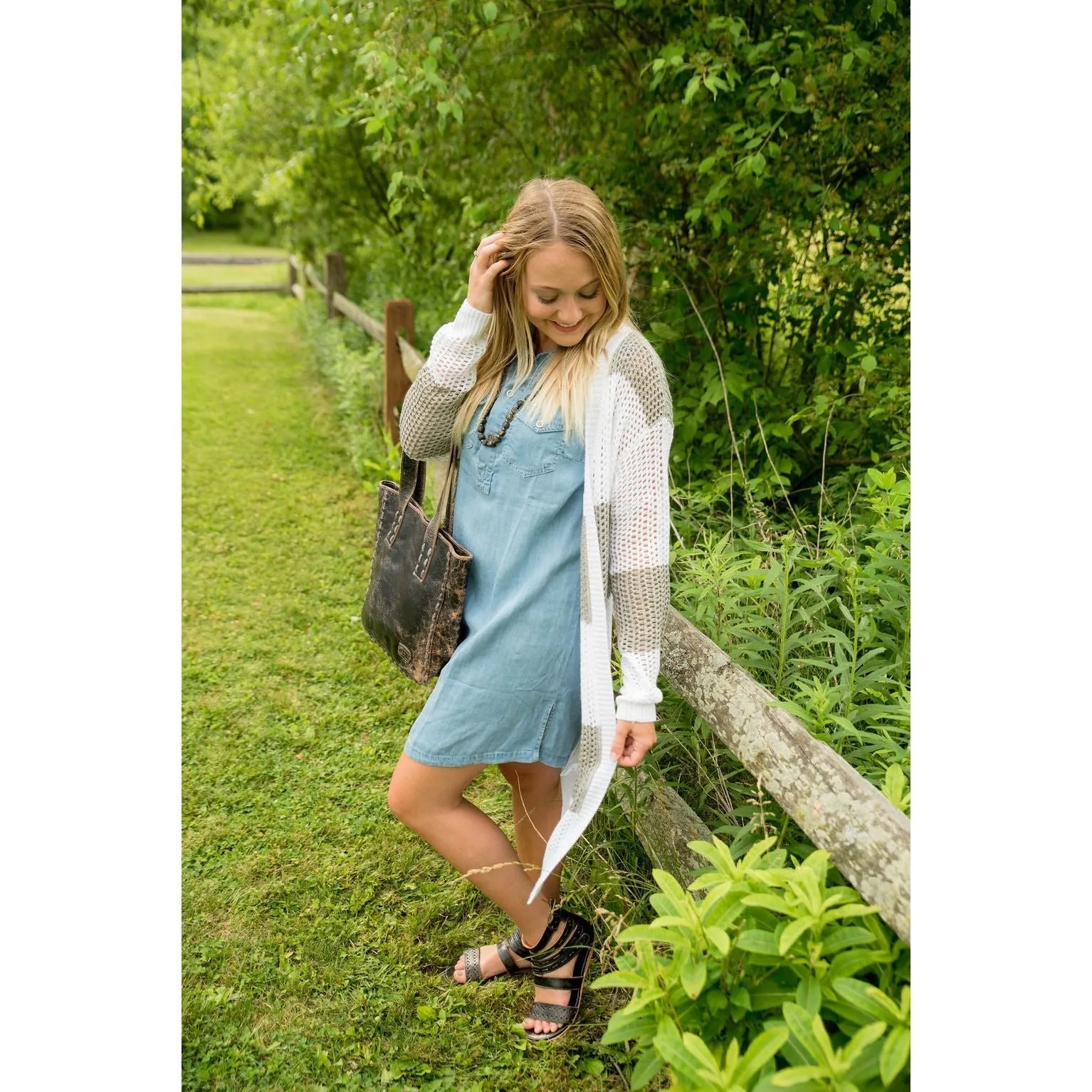 Sleeveless Denim Tunic Dress