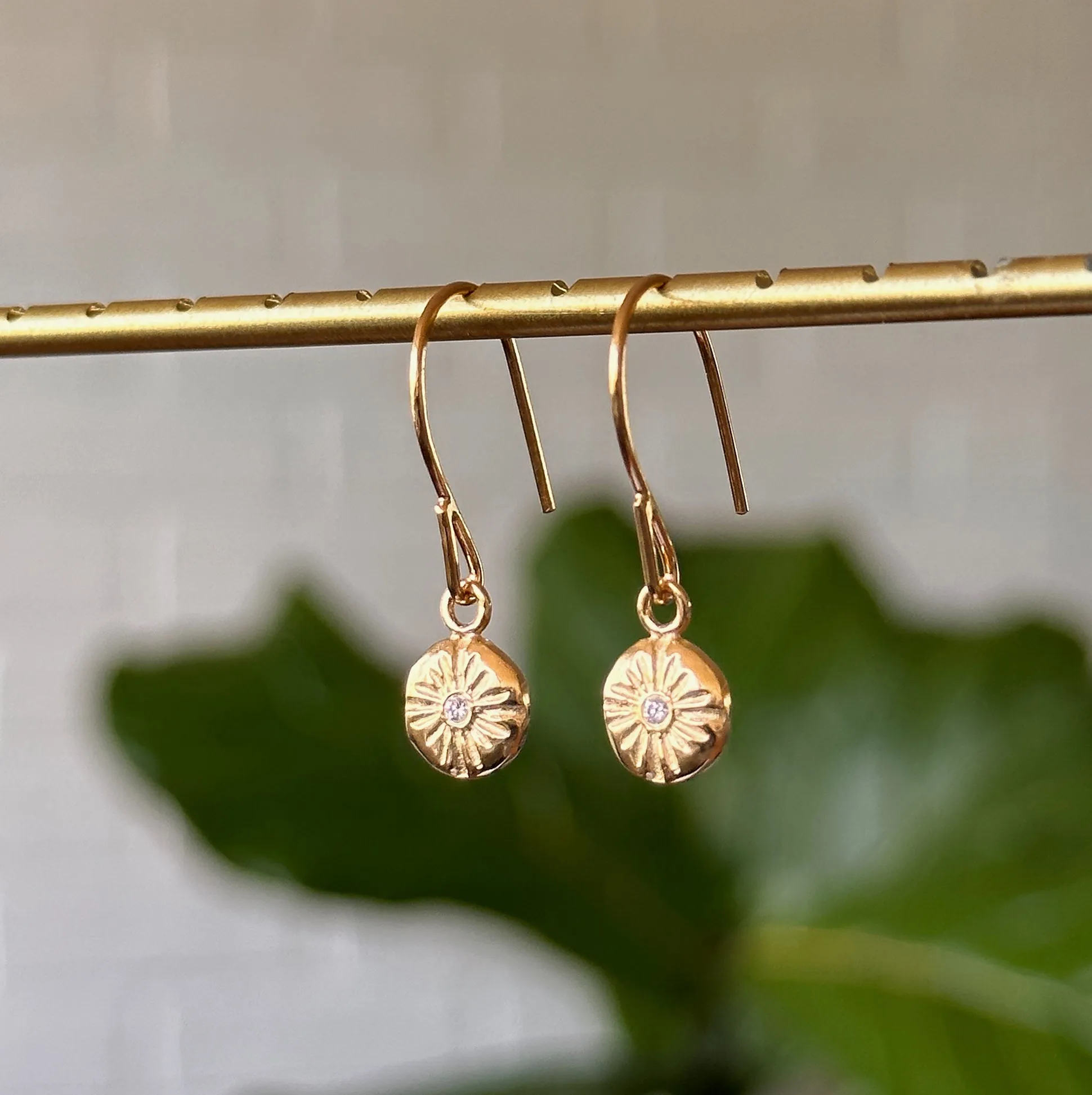 Small Lucia Dangle Vermeil Earrings