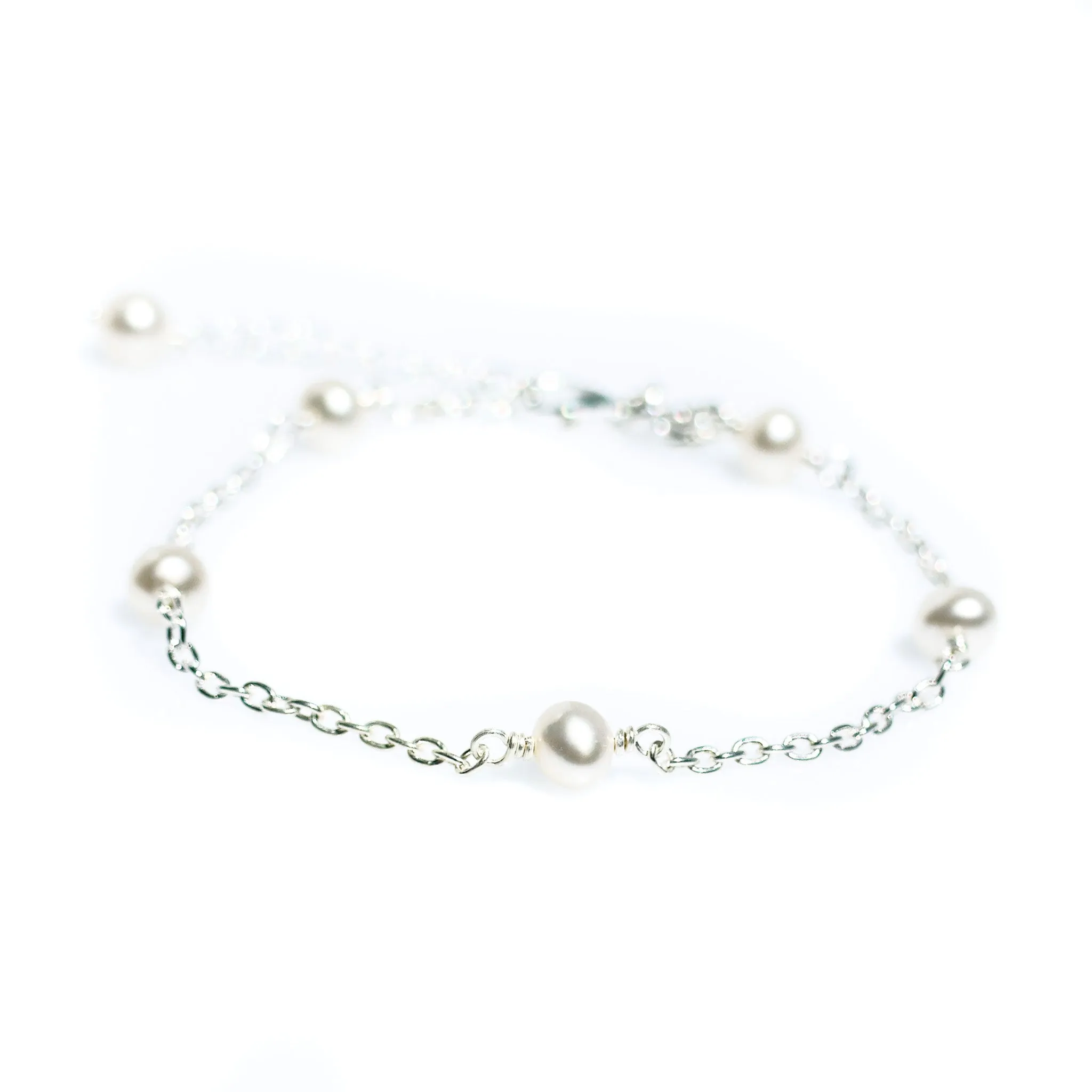 Stardust Pearl Bracelet Silver