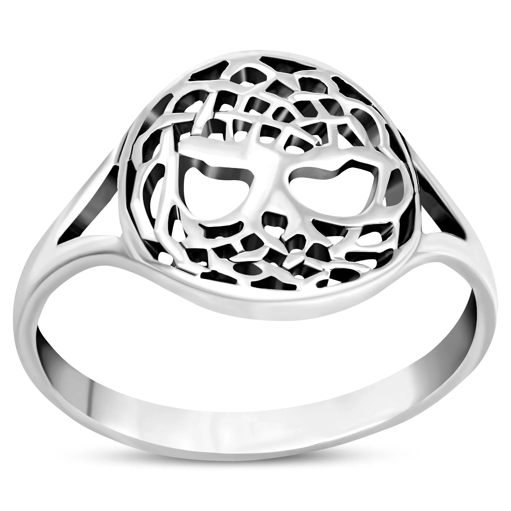 Tree of Life Celtic Knot Silver Ring