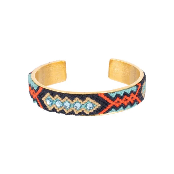 WAYUU BRACELET BRONZE - BLUE NAVY