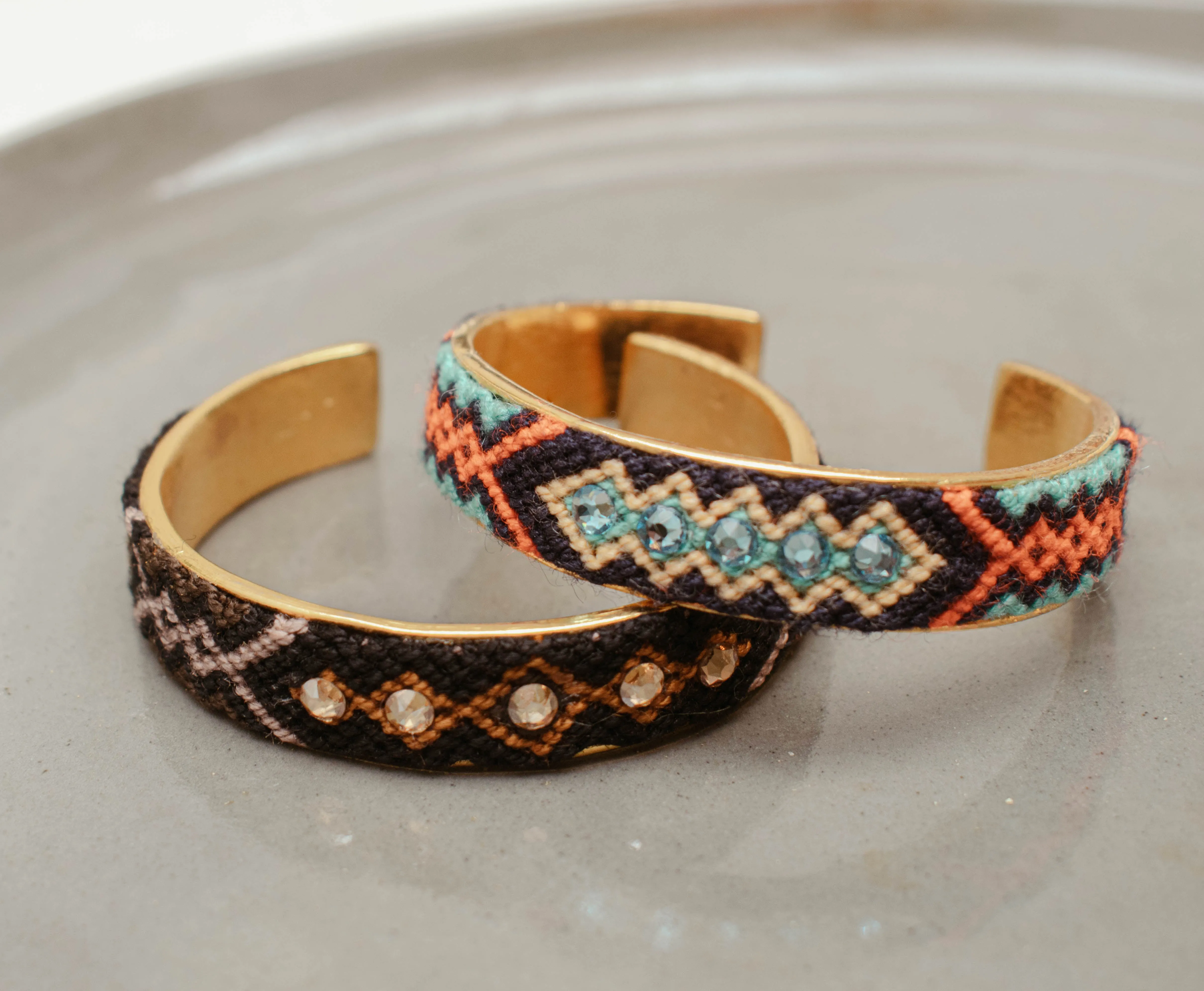 WAYUU BRACELET BRONZE - BLUE NAVY